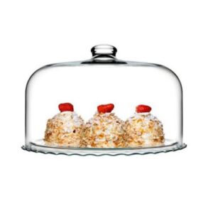 PIATTO VETRO PATISSERIE MAXI CON CAMPANA D35,5 H22,9 COD.10491T