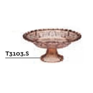 TORTIERA VETRO AMBER D12,7X8CM COD.T3103.S