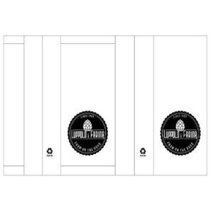 SACCHETTI CARTA KRAFT 14X30PERS "LUPPOLO E FARINA" 1COL (1000PZ)