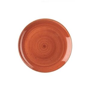 PIATTO PIANO STONECAST ARANCIO COUPE 28,8CM cod.120776M/41005T