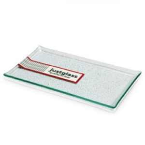 PIATTO RETTANGOLARE JUSTGLASS 14X25,5CM COD.87803T