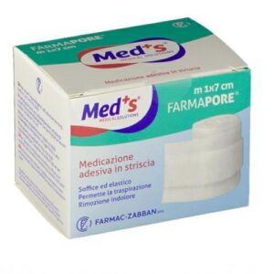 MEDICAZIONE ADESIVA STRISCIA RITAGL. C/CEROTTO M 1x7 CM