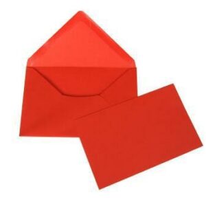 BIGLIETTI VISITA (OPALINA) F.9 II MIS ROSSO (100PZ)