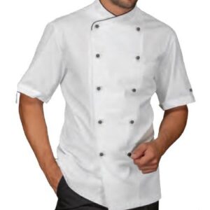 GIACCA CUOCO PECHINO BIANCAMEZZA MANICA BOTT.PALLINA COD.057451M