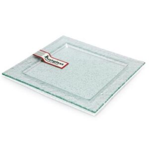 PIATTO QUADRO VETRO JUSTGLASS 30X30CM COD.87601T