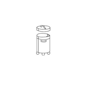 CARRELLO RIFIUTI 50LT D.400X560MM COD.509506