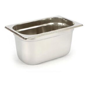 BACINELLA INOX GN 1/4 H10 26X16 GASTRONORM COD.56644M/29326M/16106500T/806531H