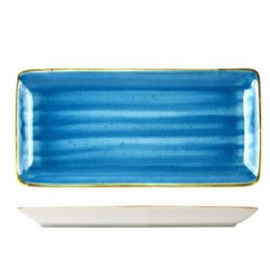 PIATTO JAVA AQUA BLU RETTANGOLARE 34X16CM COD.7977T