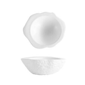 COPPA CONCAVA ROCK 24,5X20,5CM BIANCA PORCELLAN COD.10871T