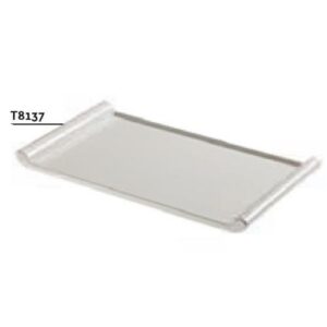 VASSOIO MELAMINA BIANCO RETTANGOLARE CM 36X21X2,5 COD.T8137