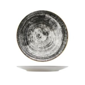 PIATTO ROTONDO PIANO SIVIGLIA BLACK ROUND 28CM COD.10720T