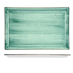 PIATTO RETTANG. PORCELLANA JUST COLOR GREEN 36,5X22,8CM COD.7231T