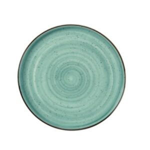 PIATTO COD.7245 TONDO PORCELLANA JUST COLOR GREEN C.BORDO 28,5 CM