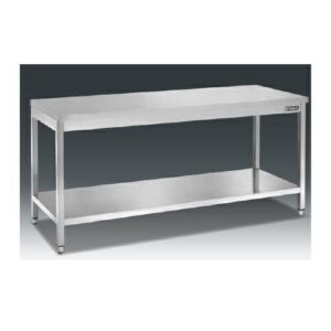 TAVOLO DA LAVORO IN ACCIAIOINOX 150X60X85CM COD.TDL156VH