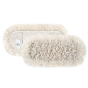 FRANGIA BASIC COTONE 100CM BIANCO cod.138 C/TASCHE