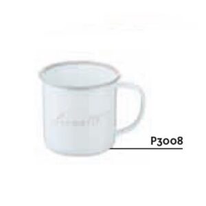 TAZZA IN LATTA BIANCO LEONETTE 400ML D.9X9H COD.P3008