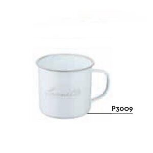 TAZZA IN LATTA BIANCO LEONETTE 500ML D.10X10H COD.P3009