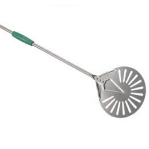 PALETTINO PIZZA INOX FORATOGLUTEN FREE D.23 MANICO 150 COD.IG-23F