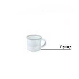 TAZZA MINI IN LATTA BIANCO LEONETTE 70ML D.5X5H COD.P3007
