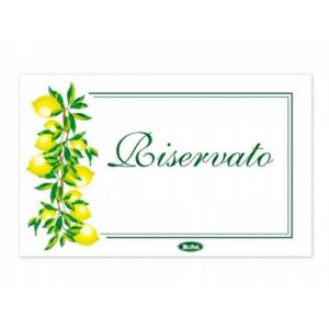 CARTONCINI RISERVATO LIMONICM 8,5X5 50PZ/CF COD. T6110