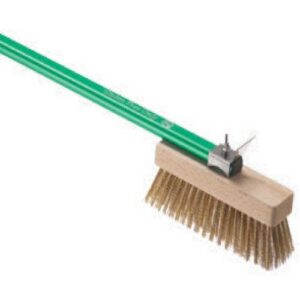 SPAZZOLA PIZZA GF SETOLE OTTONE C/RASCHIETTO 20X6 COD.AC-SP GF