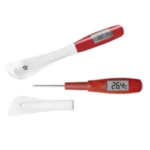 TERMOMETRO DIGITALE SPATOLASILICONE E SONDA INOX COD.49729-00P