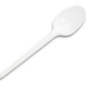 CUCCHIAIO PLASTICA BIANCO (100PZ)