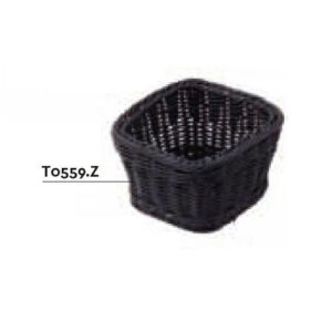 CESTINO NERO QUADRATO 16X16X10 COD. T0559.Z