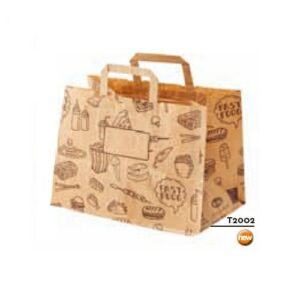 BUSTE SHOPPER AVANA TAKE AWAY C/MANICO 32+21x27 cm LEONE (50PZ) COD.T2002