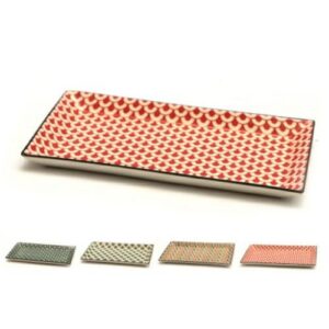 PIATTO RETTAN 6732T PORCELLANA MOSAIK DECORI ASS. 28,5X16CM