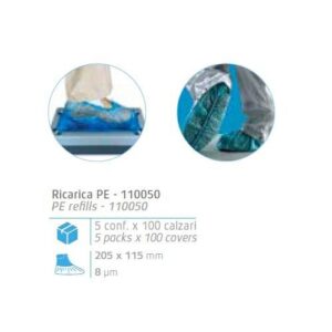 RICARICA COPRISCARPE IN PE X DISTR. AUTOMATICO (100PZ) COD.110050