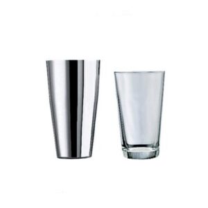 AGITATORE BOSTON INOX 70CL C/BICCHIERE VETRO COD.131547M