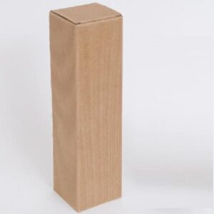 SCATOLA REGALO 1 BOTTIGLIA ONDA AVANA CM 9X9X34,5H COD.DAA0162