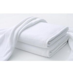 TELO 100X200 BIANCO in spugna 100% cotone 470gr/mq