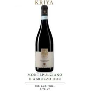 VINO KRIYA ROSSO MONTEPULCIANO D'ABRUZZO DOC BIO LT 0,75 13% VIGNAMADRE