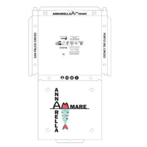 SCATOLE PIZZA 33X33X3 (100PZ) "ANNARELLA A MARE"