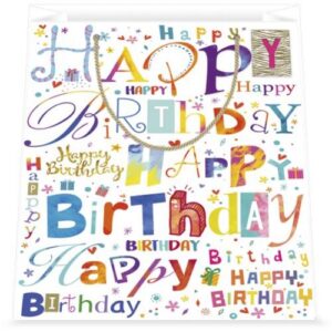 SHOPPING BAG HAPPY BIRTDAY C/FOIL 18,5x23x10cm COD.21PL03 M 12pz/cf