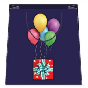 SHOPPING BAG PALLONCINI 18,5x23x10cm COD.21PL104 M 12pz/cf