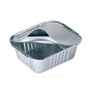 CONTENITORE ALLUMINIO 1 PORZIONE CON COPERCHIO (100PZ/CF) R46S COD.172702494+19270241