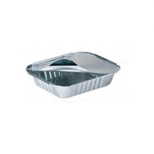 CONTENITORE ALLUMINIO 2 PORZIONE CON COPERCHIO (100PZ/CF) R21S COD.172710895+19271081