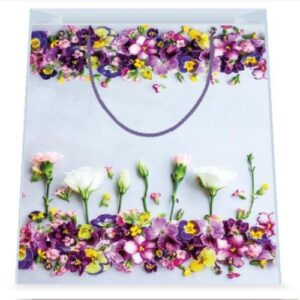 SHOPPING BAG FLOWERS 18,5x23x10cm COD.21PL103 M 12pz/cf