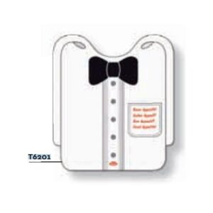 BAVAGLIO FIOCCO TNT 37X40CM(100PZ) COD.T6201