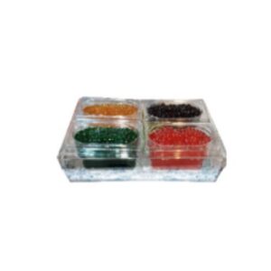 CONTENITORE PORTA "BUBBLE" IN PLEXIGLASS PER 4 VASCHETTE DA 1/9